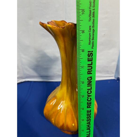 GLAZED Pottery Round Brown Vase - Picture 4 of 4